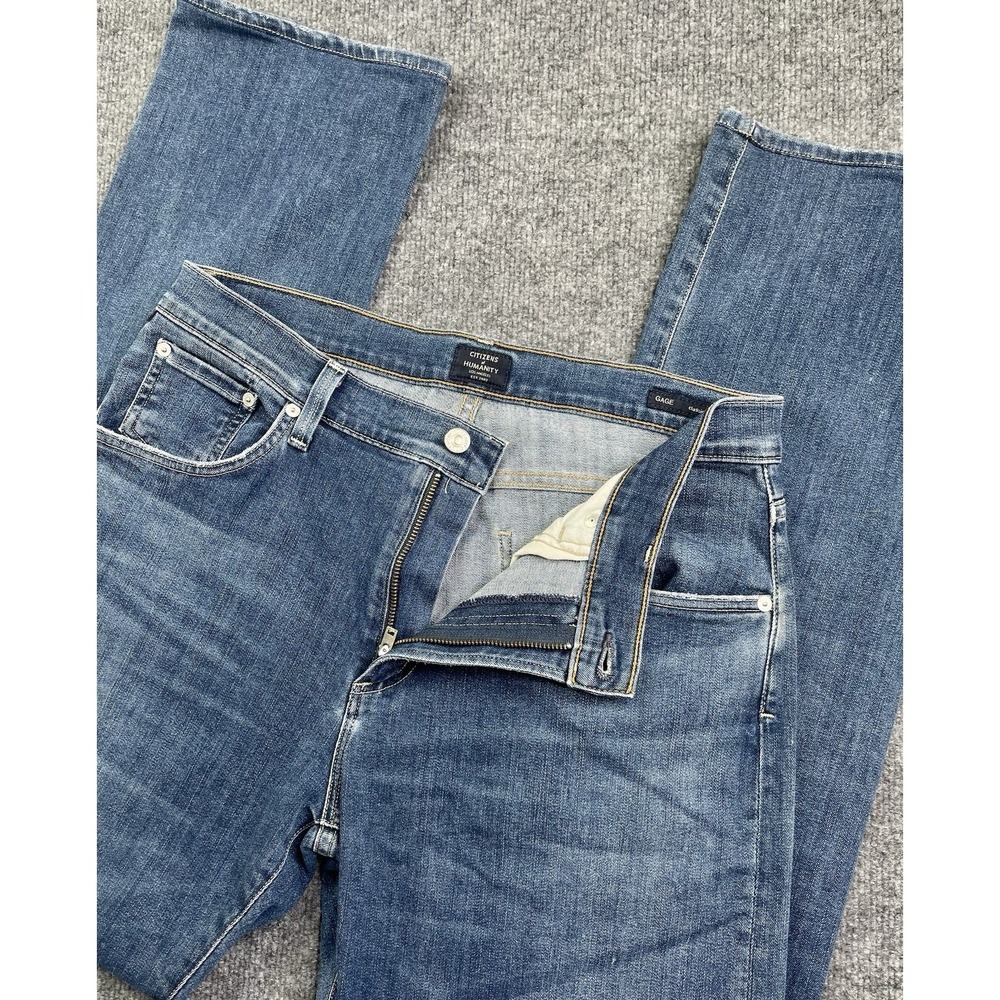 Citizens of Humanity Gage Classic Straight Jeans Men's 34X31 Blue Made in USA